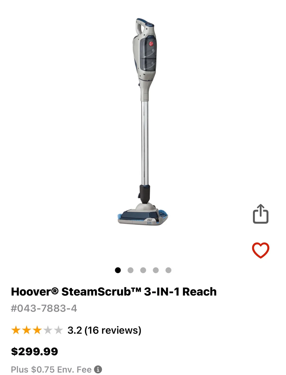 Hoover SteamScrub 3-IN-1 Reach image indicator(3)
