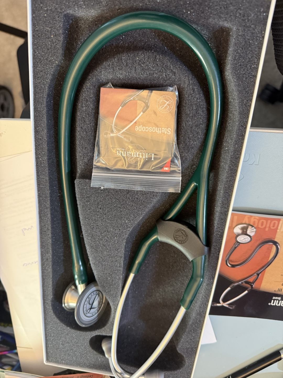 3M Littmann Cardiology III Stethoscope - Hunter Green - photo 2