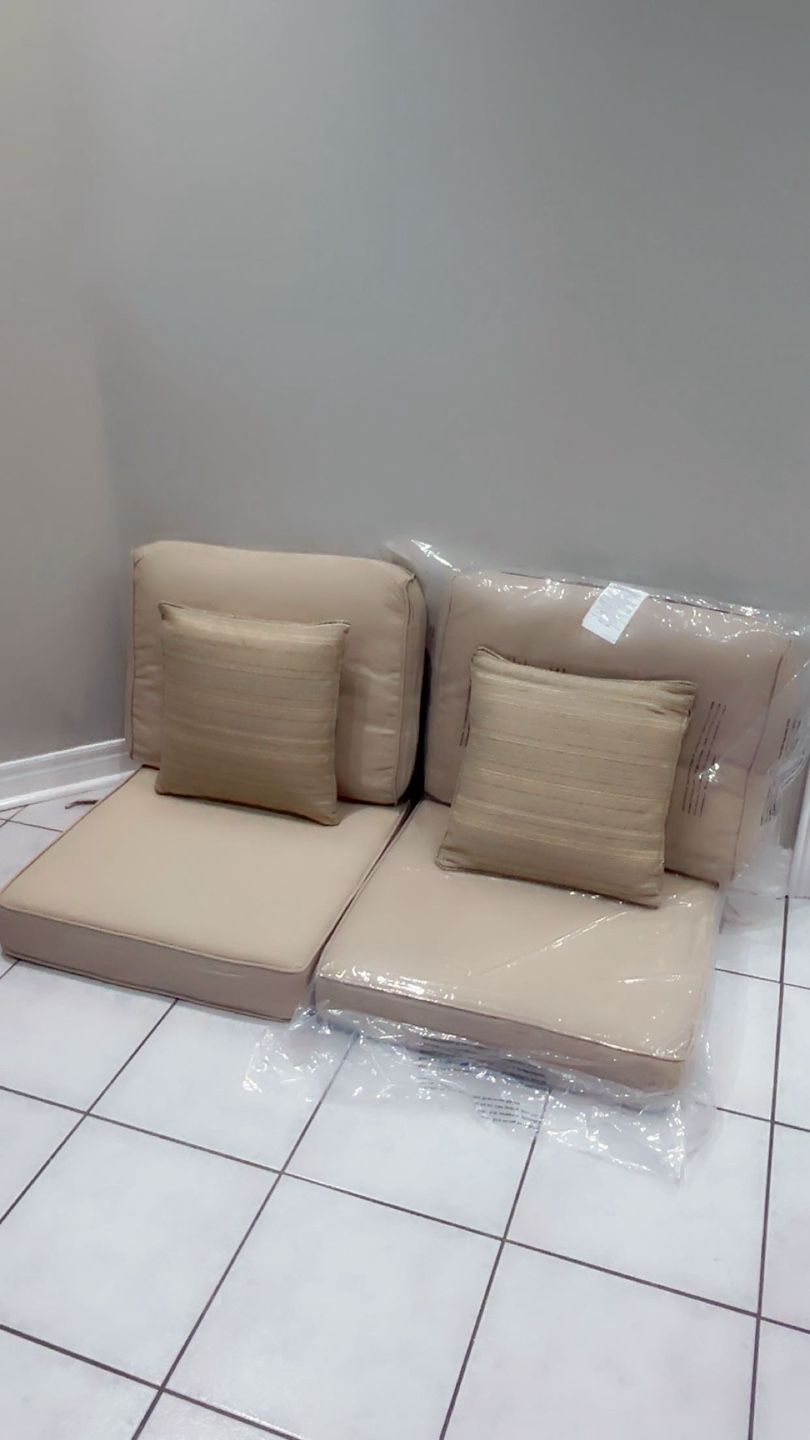 Outdoor Patio Chair Cushions - Beige