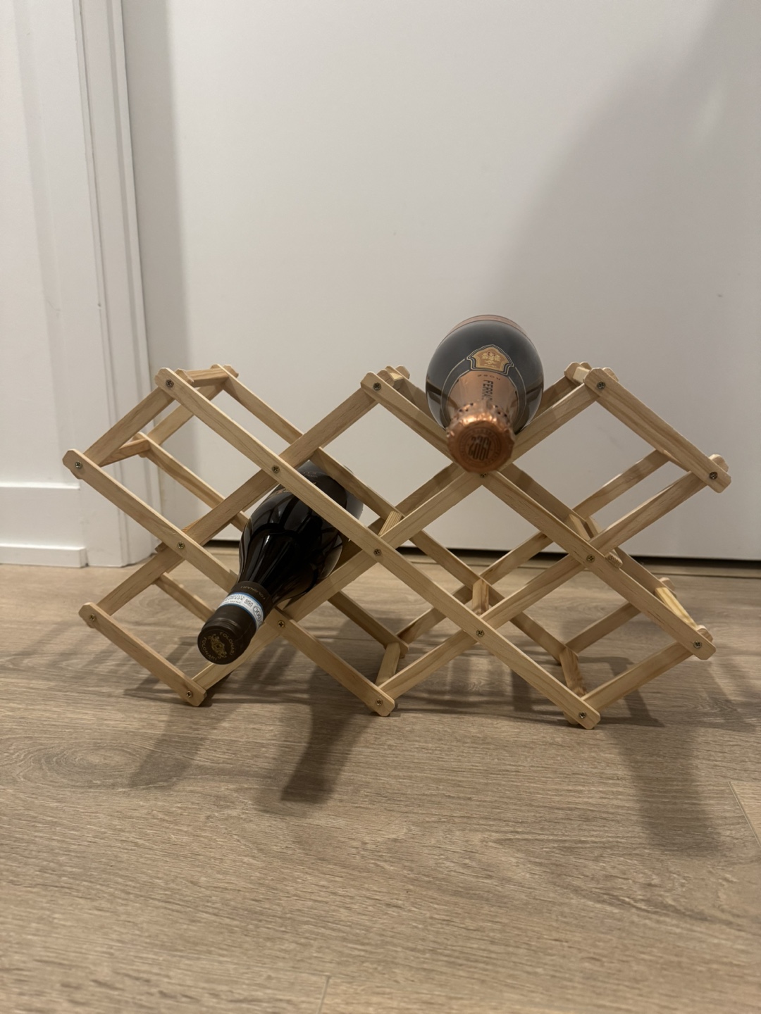 Foldable Wooden Wine Rack Brand new - photo 2