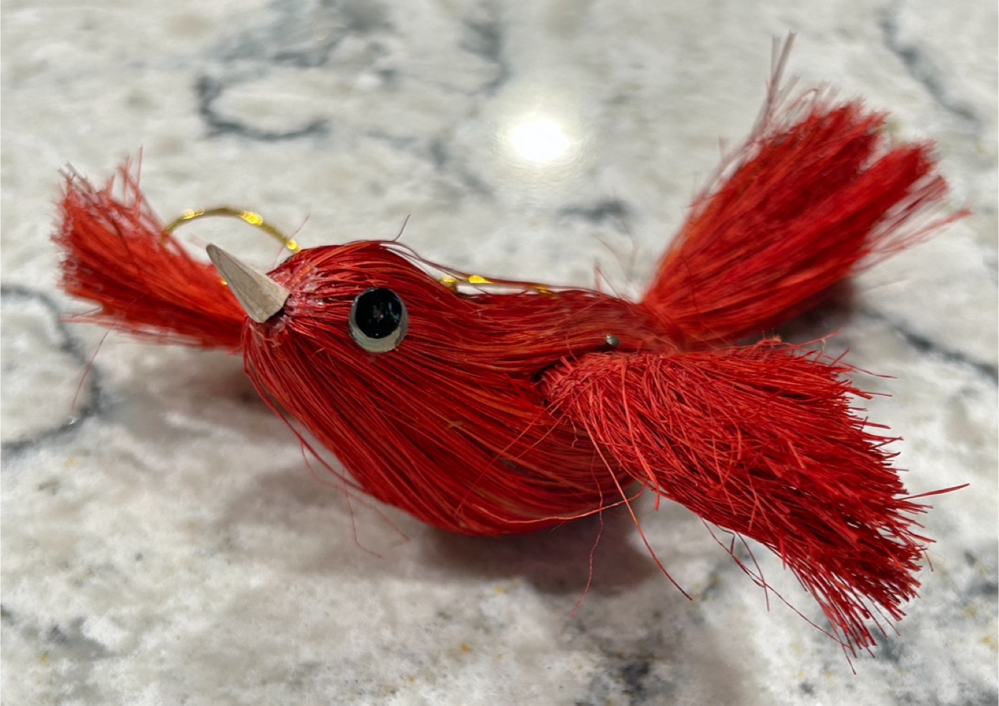 Red Cardinal & Blue Ball Hanging Ornaments - photo 2