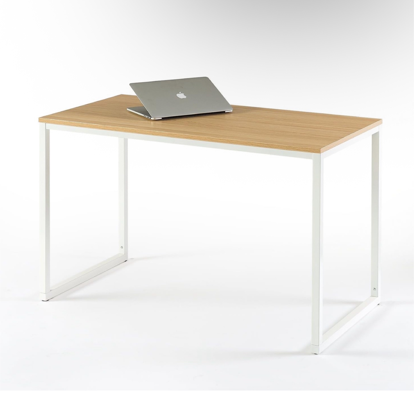Modern Desk - White Frame, Wood Top (47x24x29 inches) - photo 3