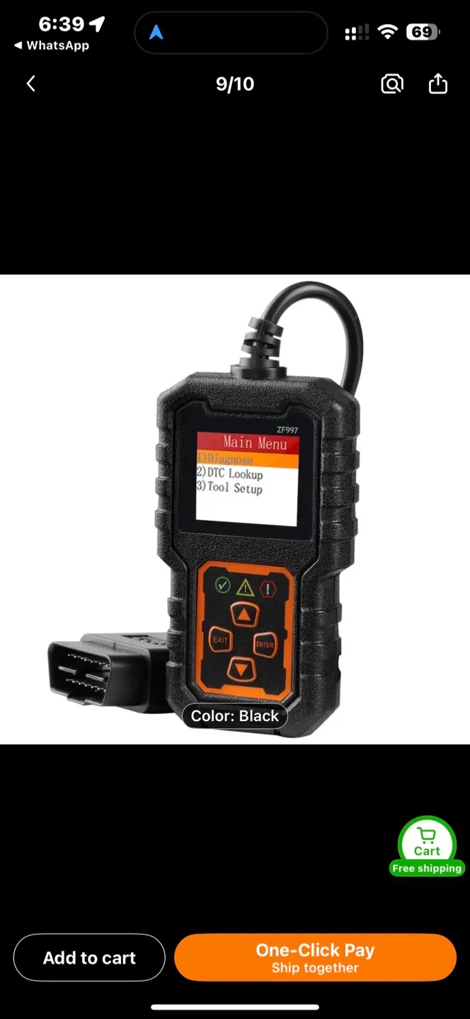 Advanced OBD II Scanner Car Engine Fault Code Reader thumbnail