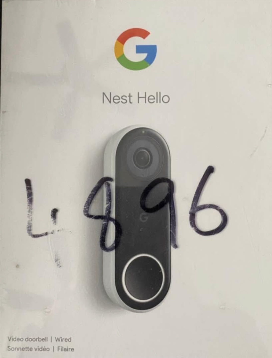 Google Nest Hello Wired Video Doorbell