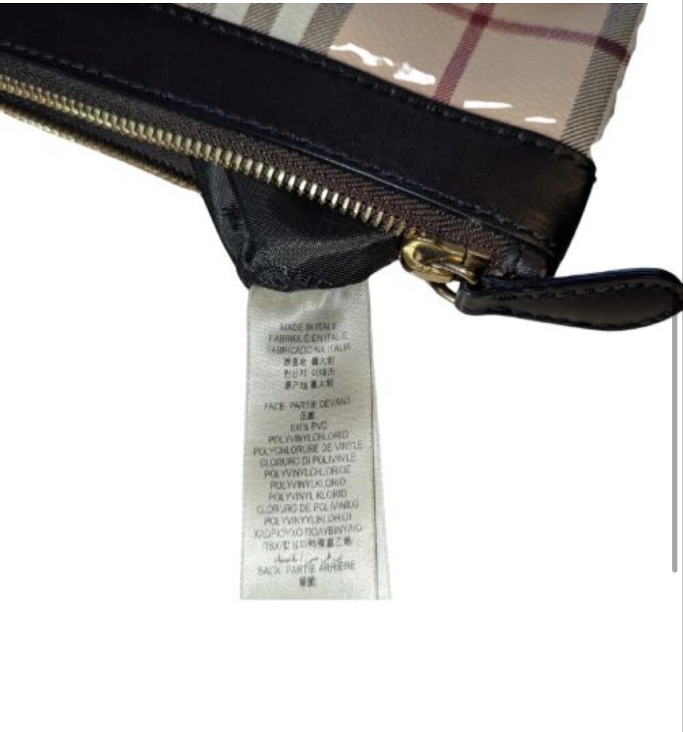 Authentic Burberry Haymarket Check Folding Wristlet - photo 5