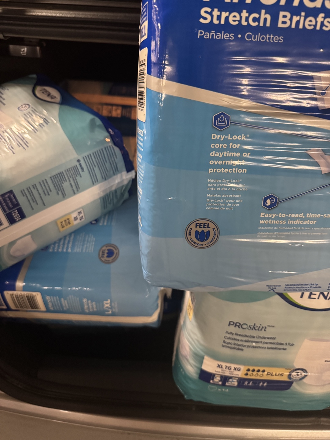Attends Stretch Briefs & Tena Proskin Underwear