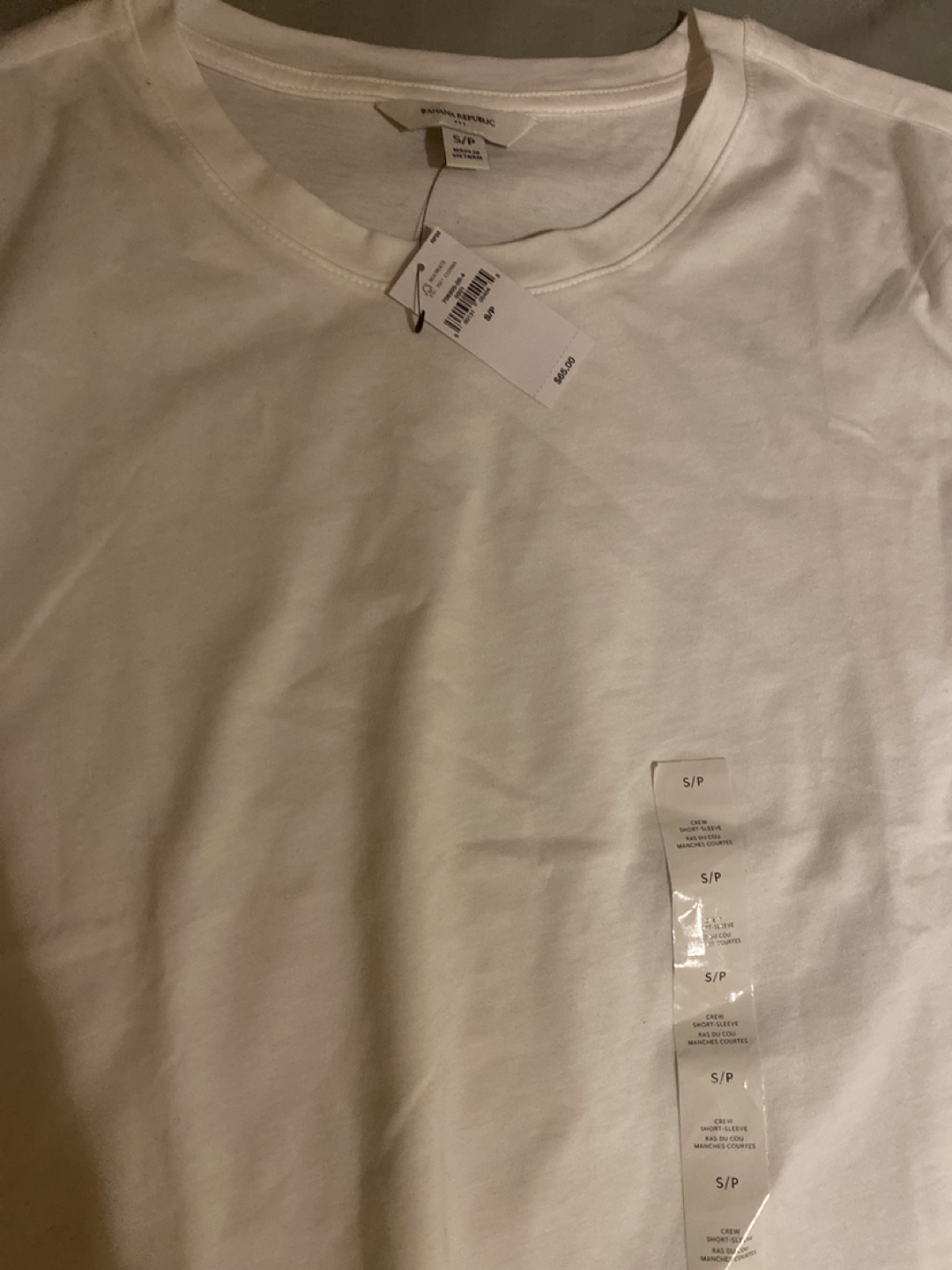 New Banana Republic Crew Short Sleeve Tee - S/P