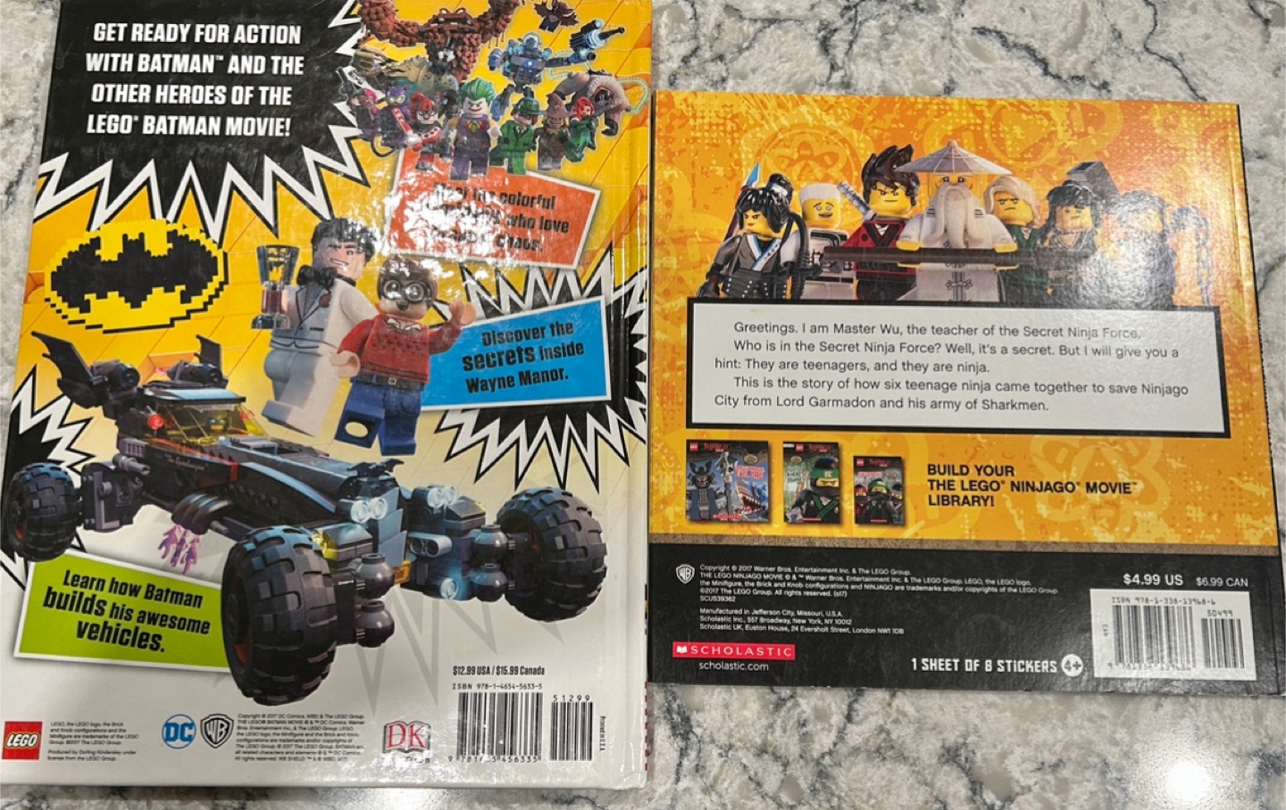 LEGO Batman & Ninjago Movie Books - photo 2