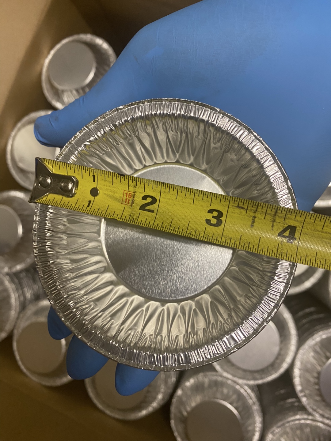2500 Aluminum Foil Shallow Tart Pans 4”