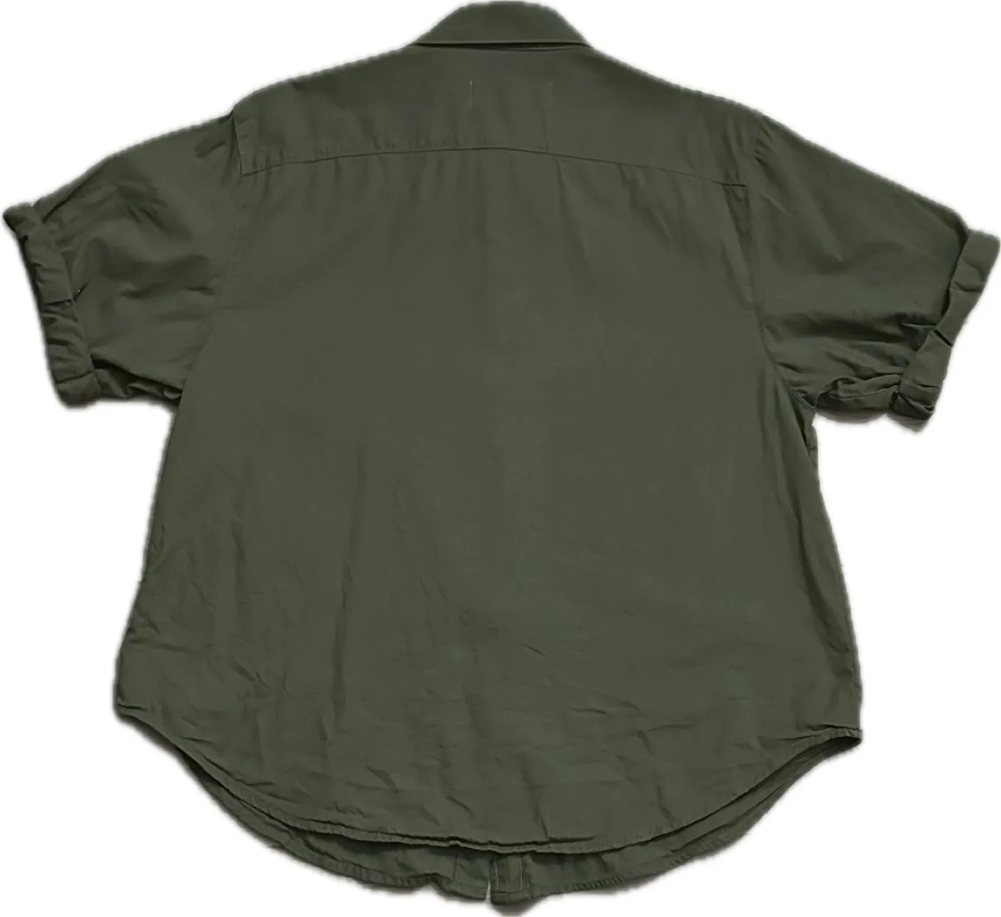 Aritzia Denim Forum The Jane Shirt | Olive Leaf Green image indicator(5)