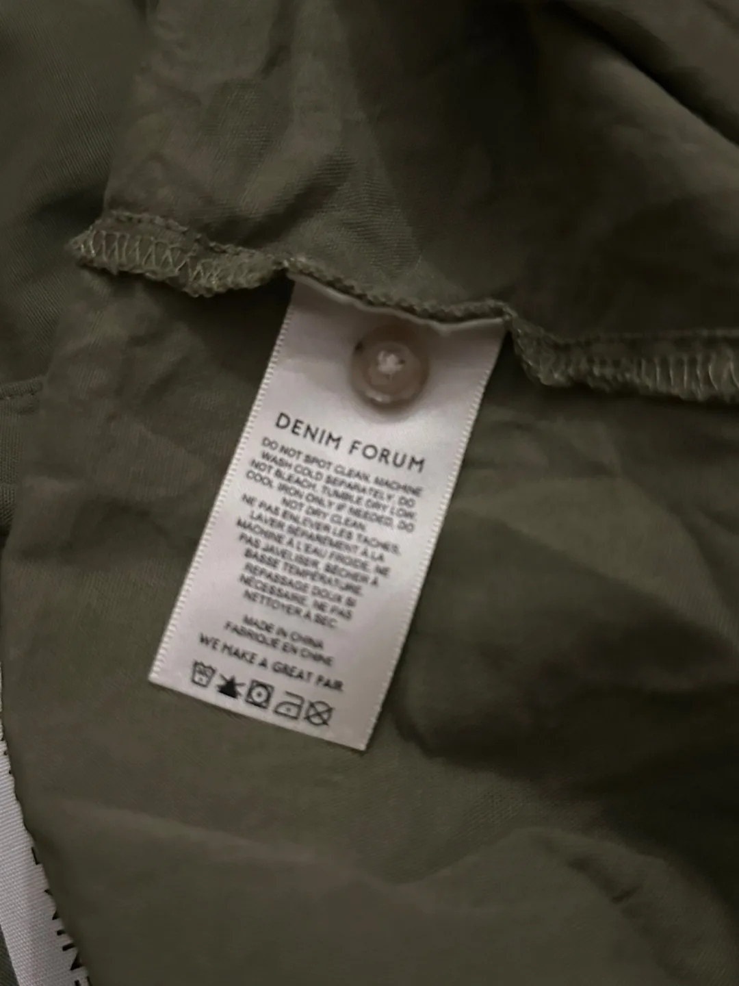 Aritzia Denim Forum The Jane Shirt | Olive Leaf Green image indicator(7)