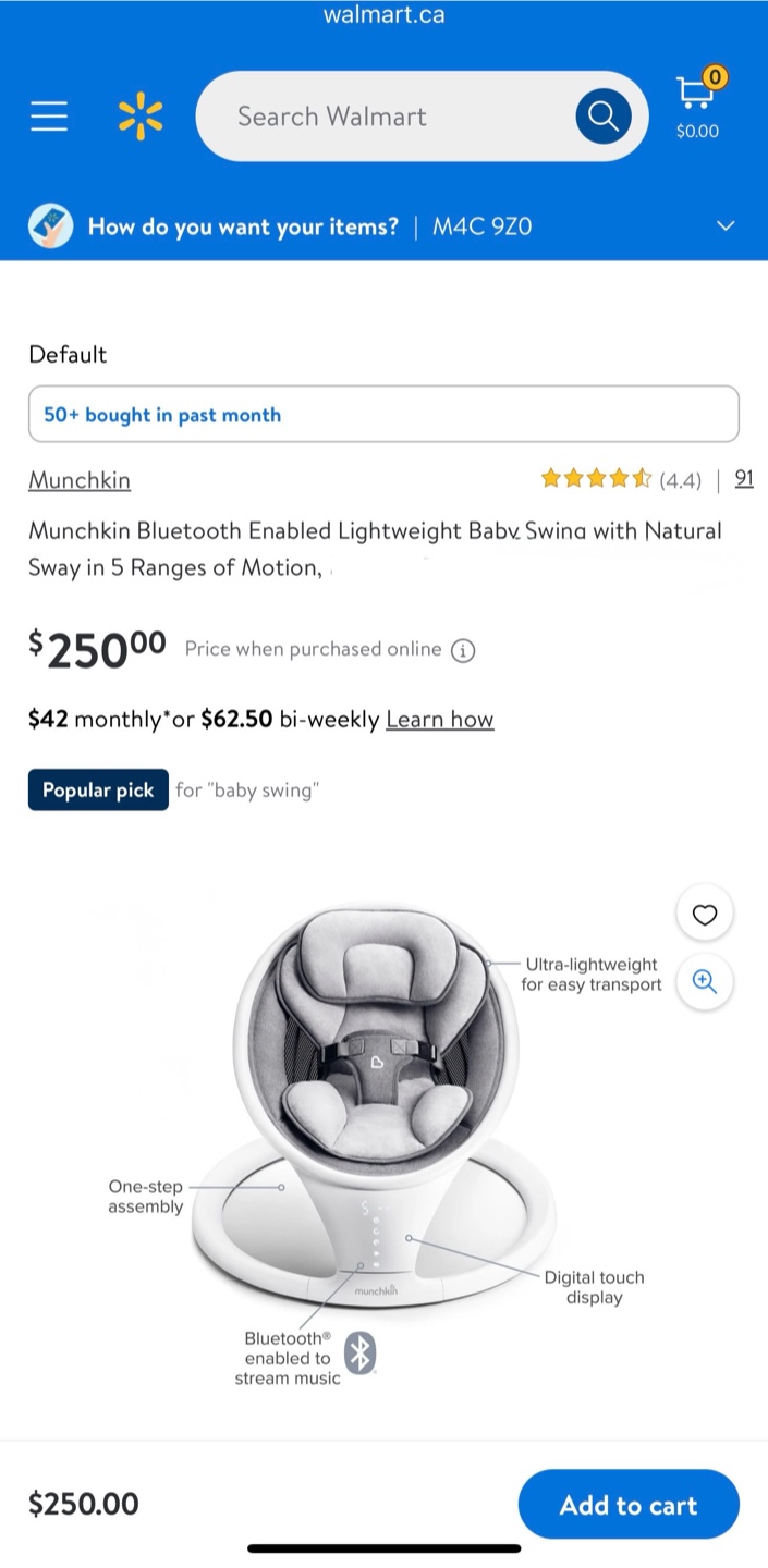 Munchkin Bluetooth Enabled Baby Swing - photo 2
