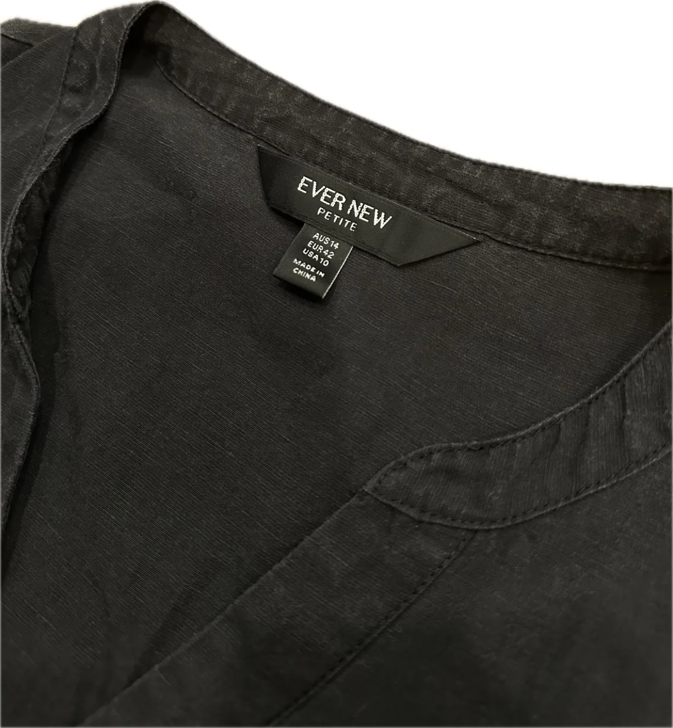 Ever New Petite Tiered Dress | Washed Black image indicator(3)