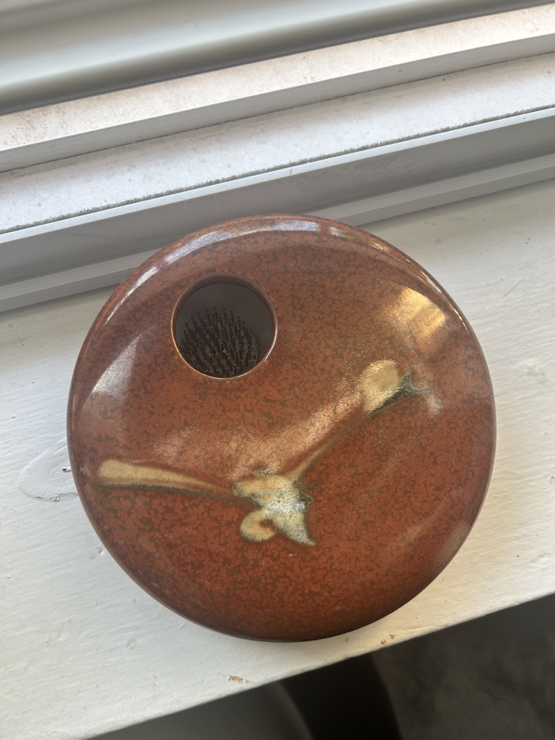 Vintage Round Ikebana Vase - photo 2