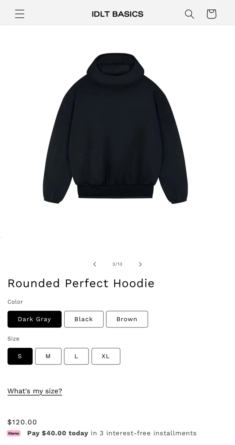 IDLT Basics Rounded Perfect Hoodie image indicator(4)