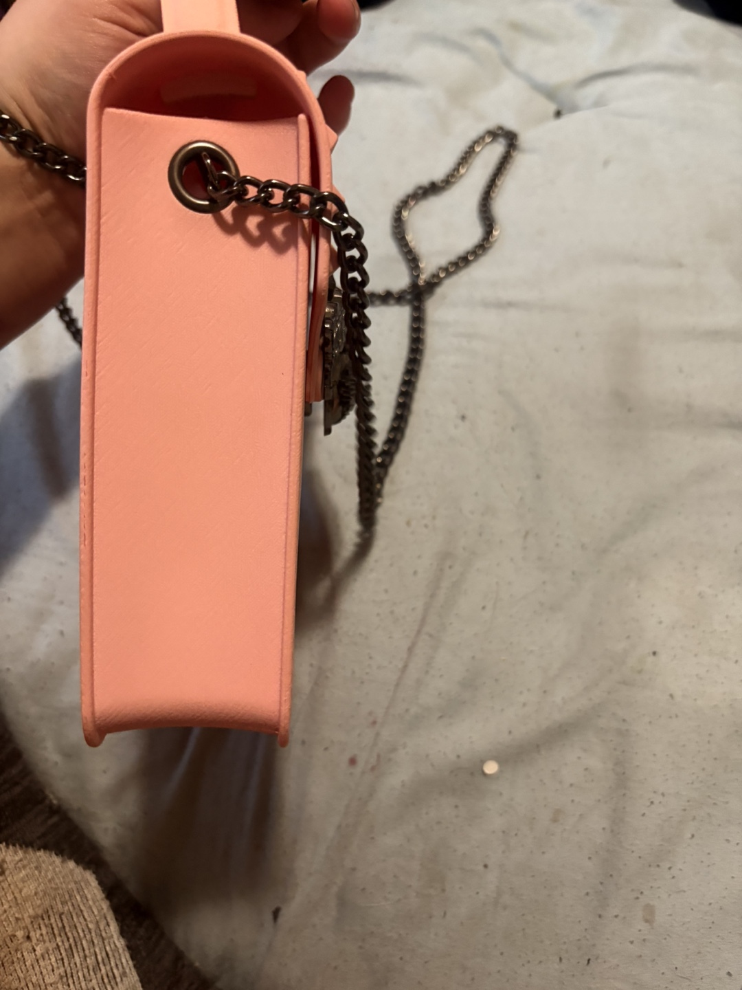 Pink Bee Embellished Chain Bag - photo 5