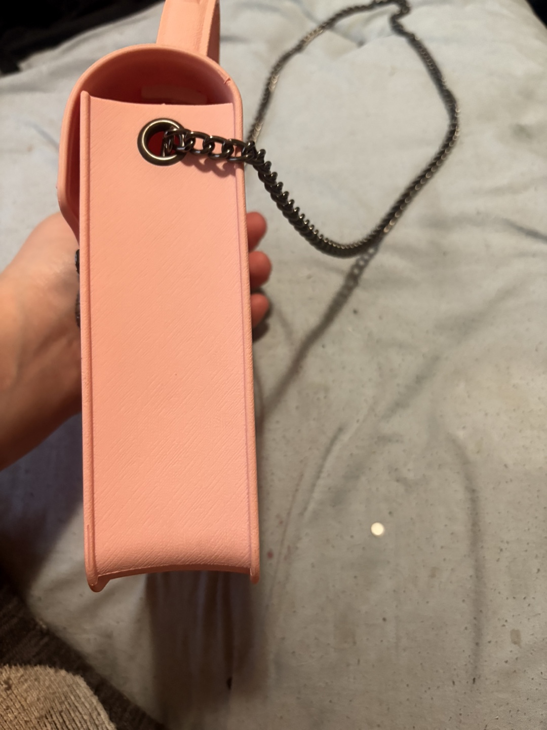 Pink Bee Embellished Chain Bag - photo 2