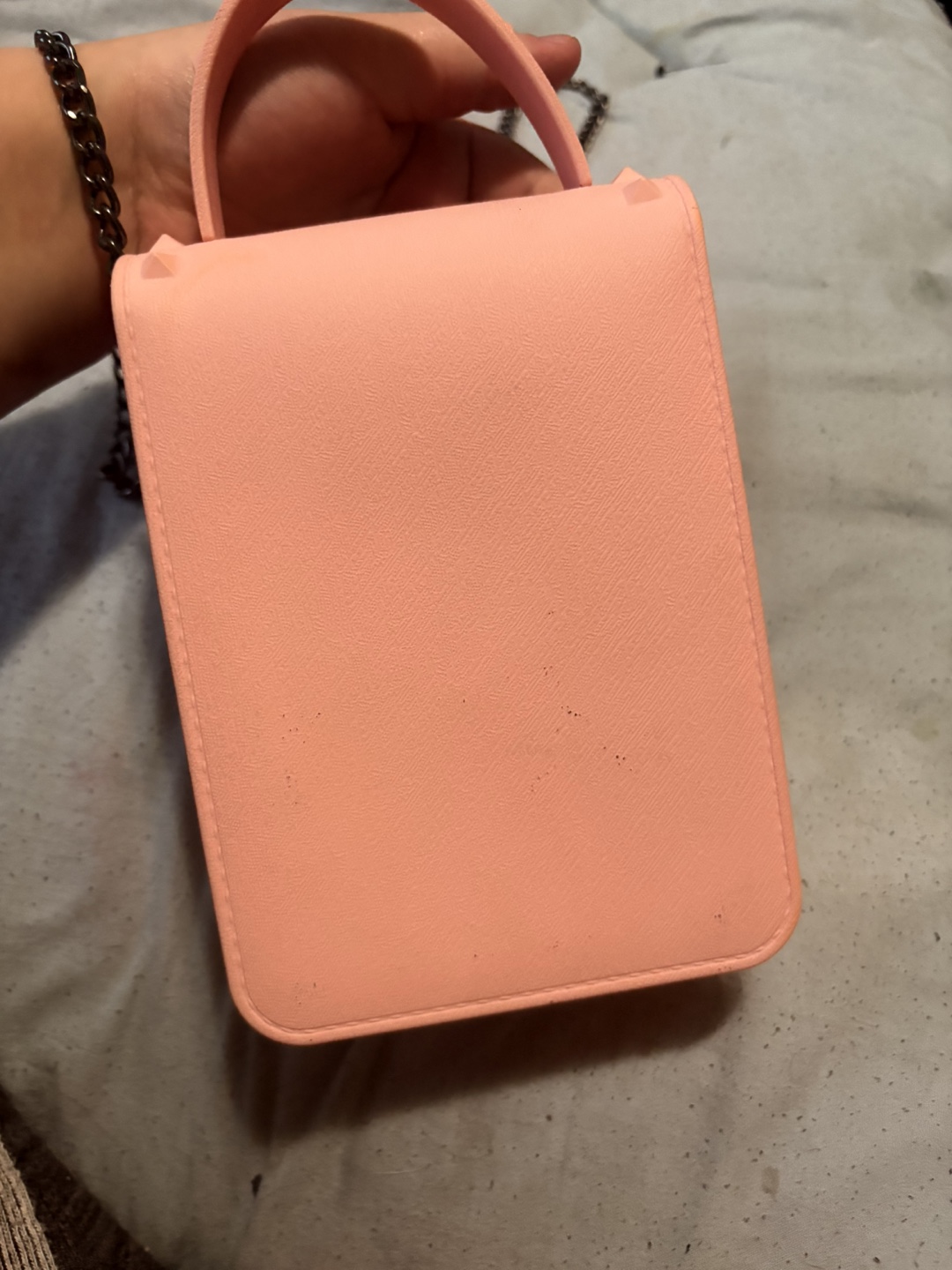 Pink Bee Embellished Chain Bag - photo 3