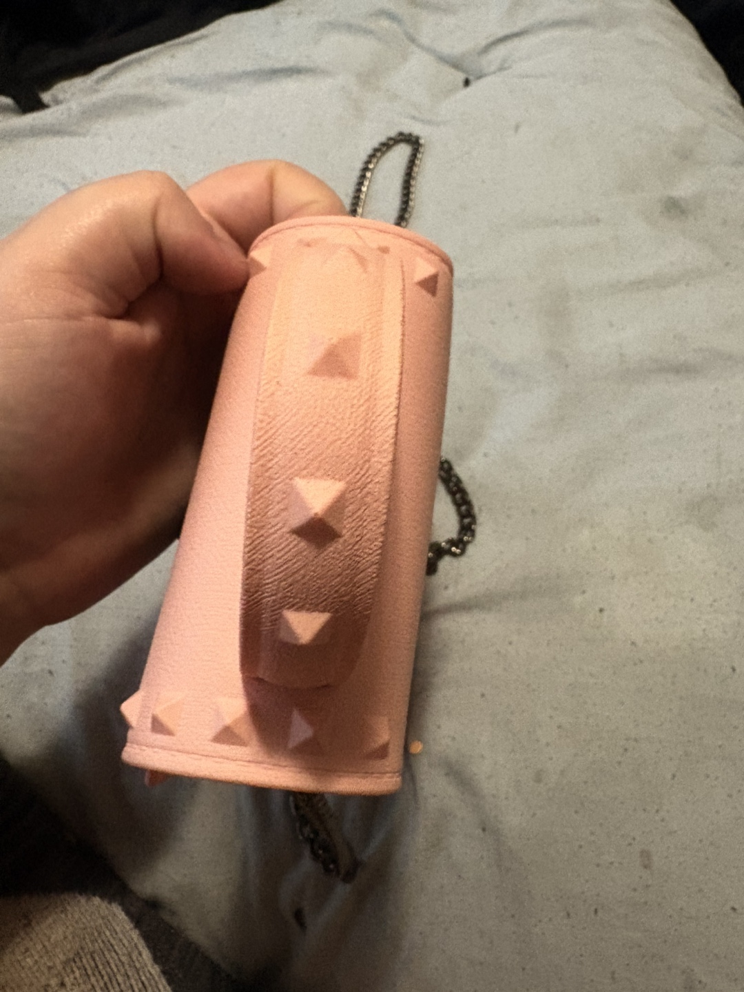 Pink Bee Embellished Chain Bag - photo 4