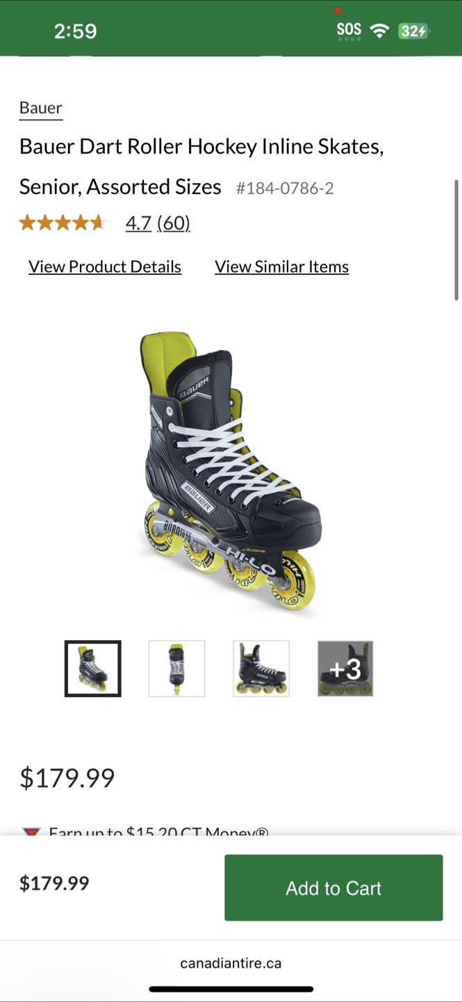 Bauer Mens Inline Skates SZ 8 - Like New! - photo 3