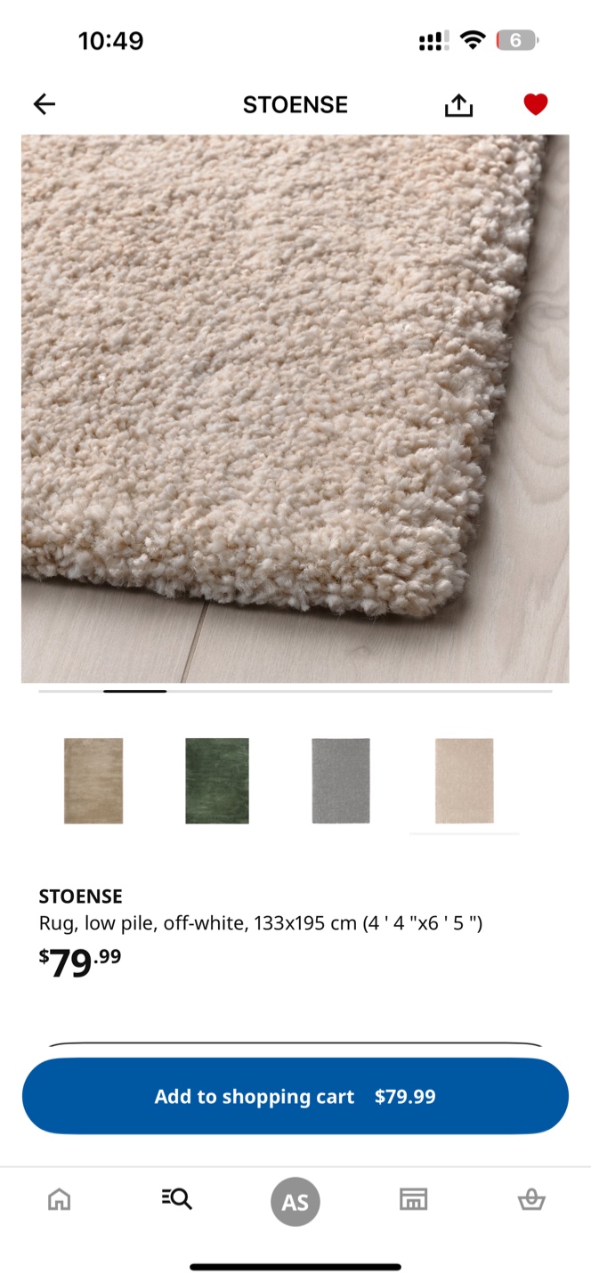 IKEA STOENSE Rug, Low Pile - photo 4