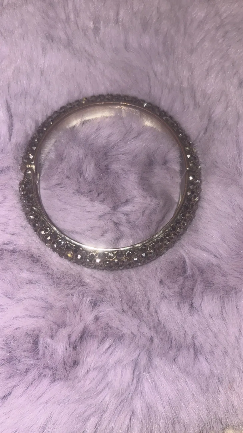 Rhinestone Bangle Bracelet thumbnail