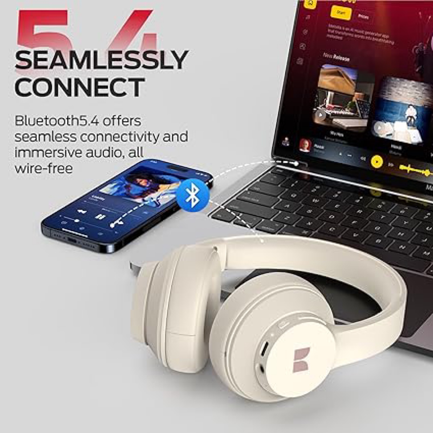 Monster DNA ONE Wireless Headphones - Cream - photo 3