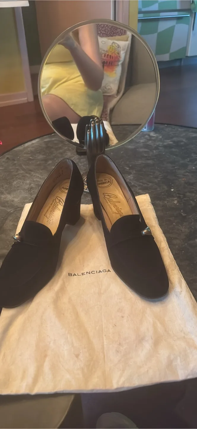 Balenciaga Black Loafer Heels image indicator(2)