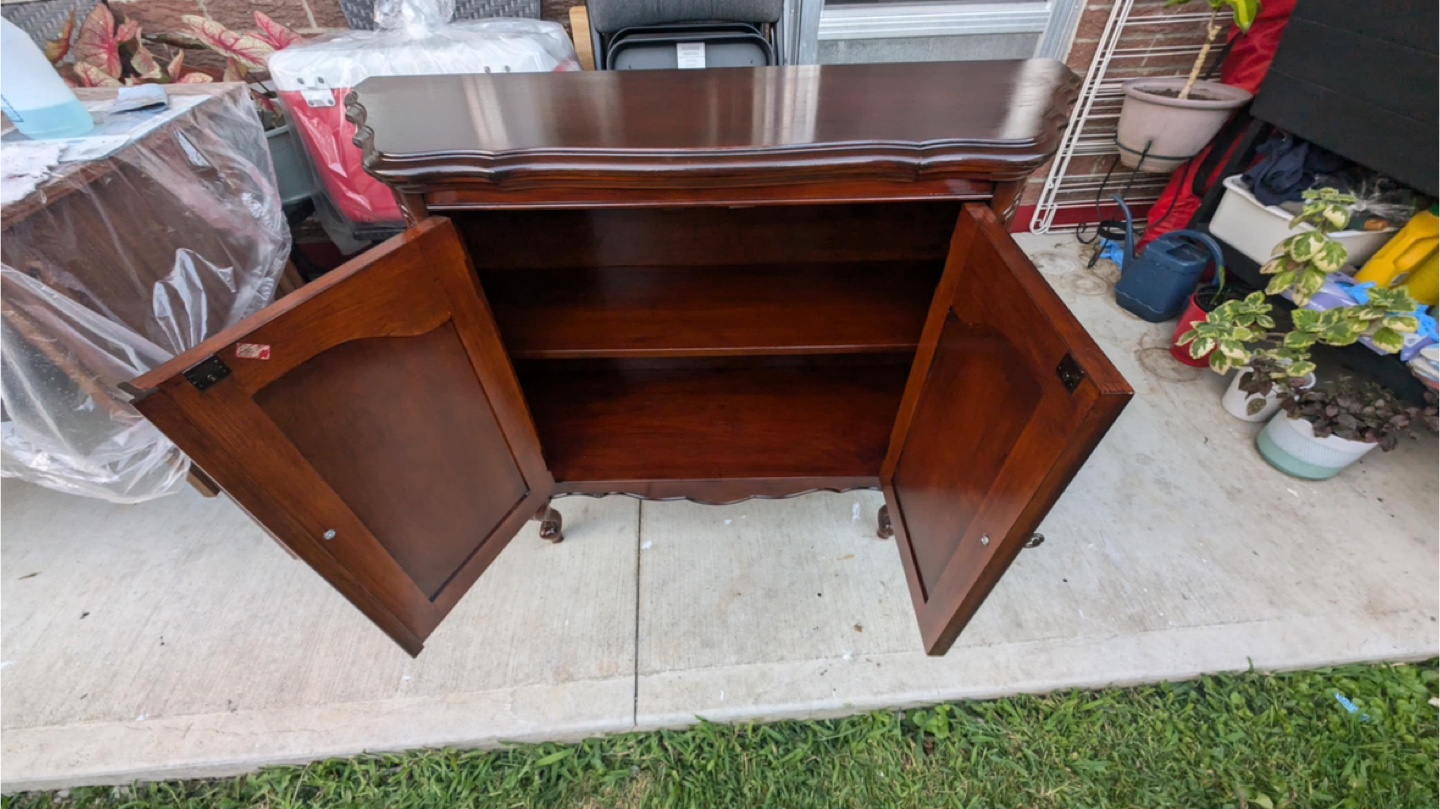 Wooden Cabinet with Doors - photo 4