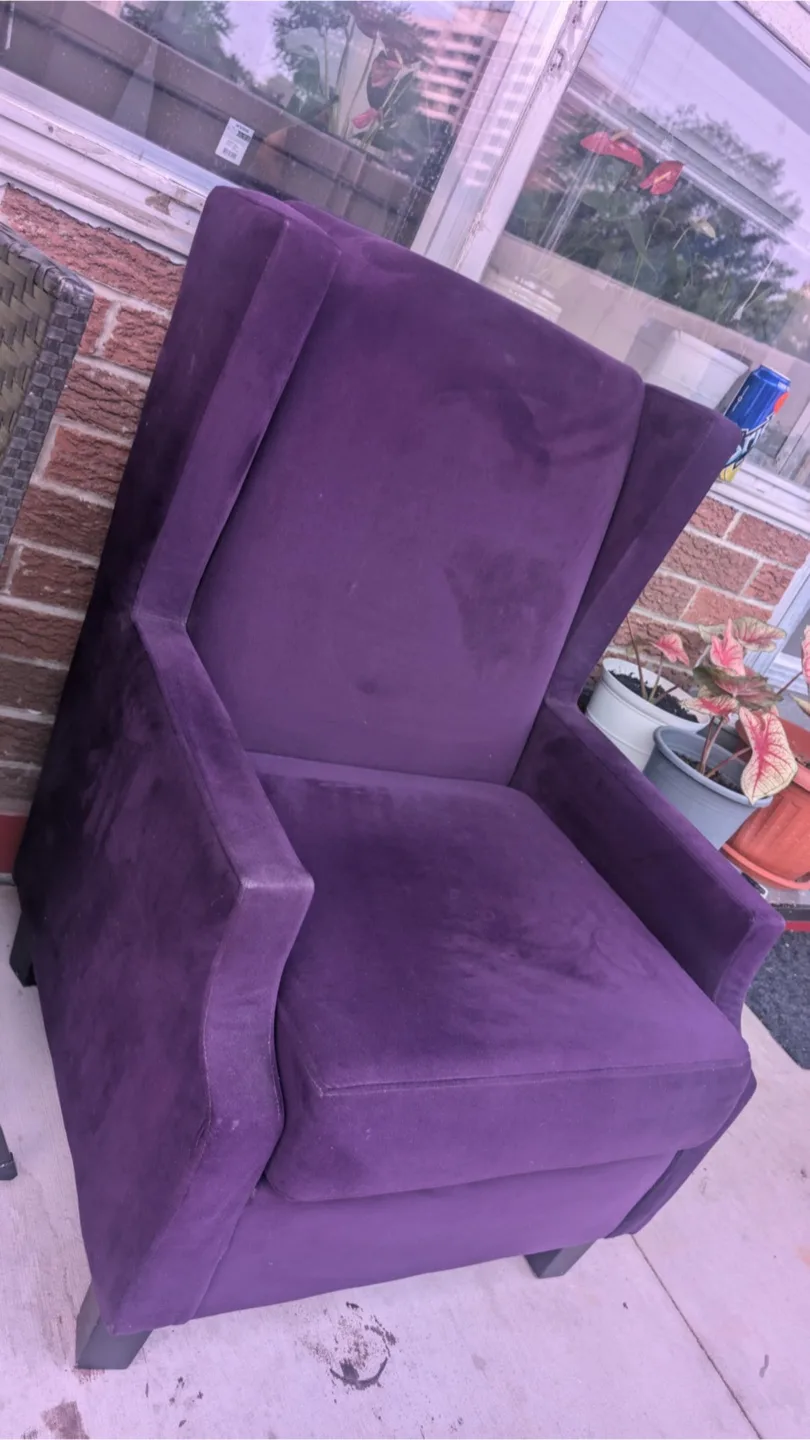 Purple Wingback Armchair image indicator(2)