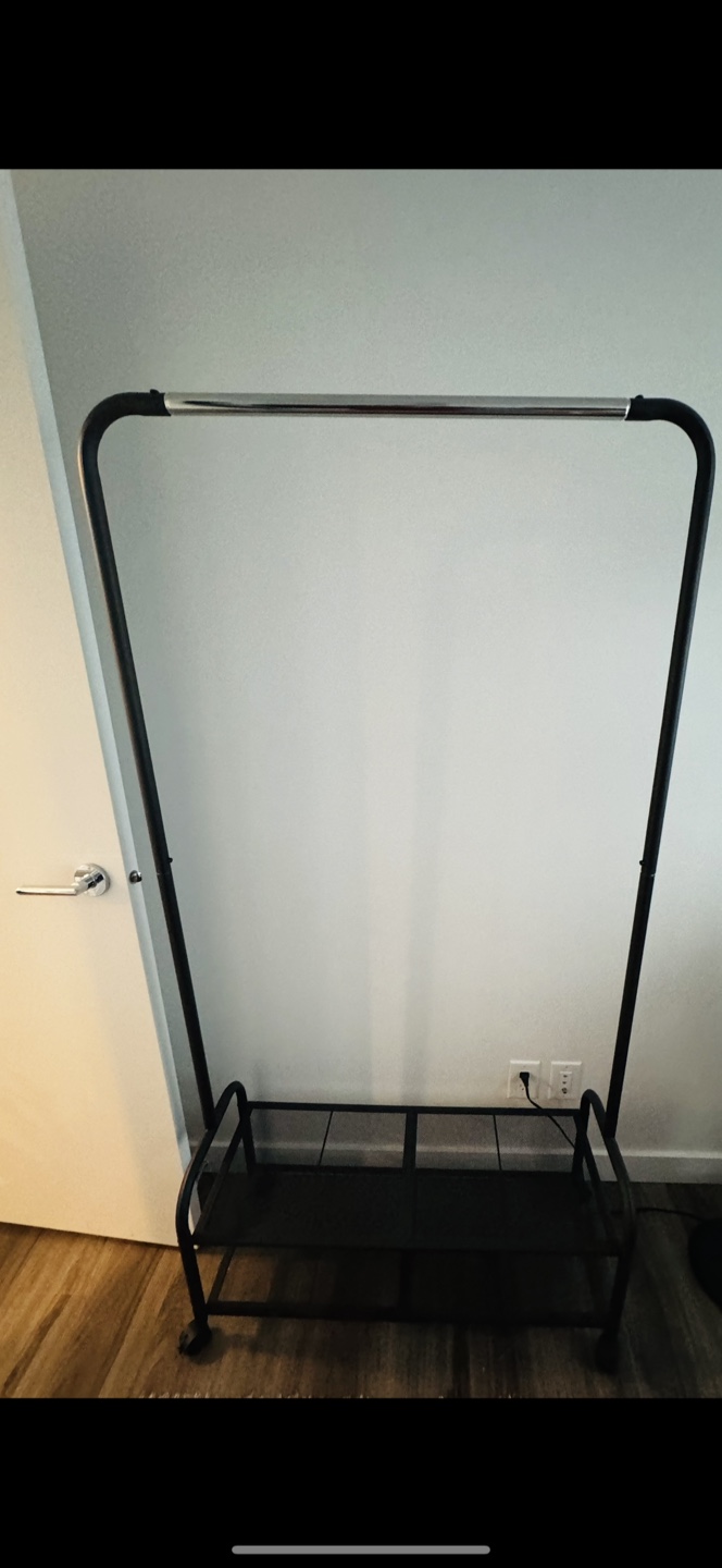 Clothes hanger/rack storage for sale