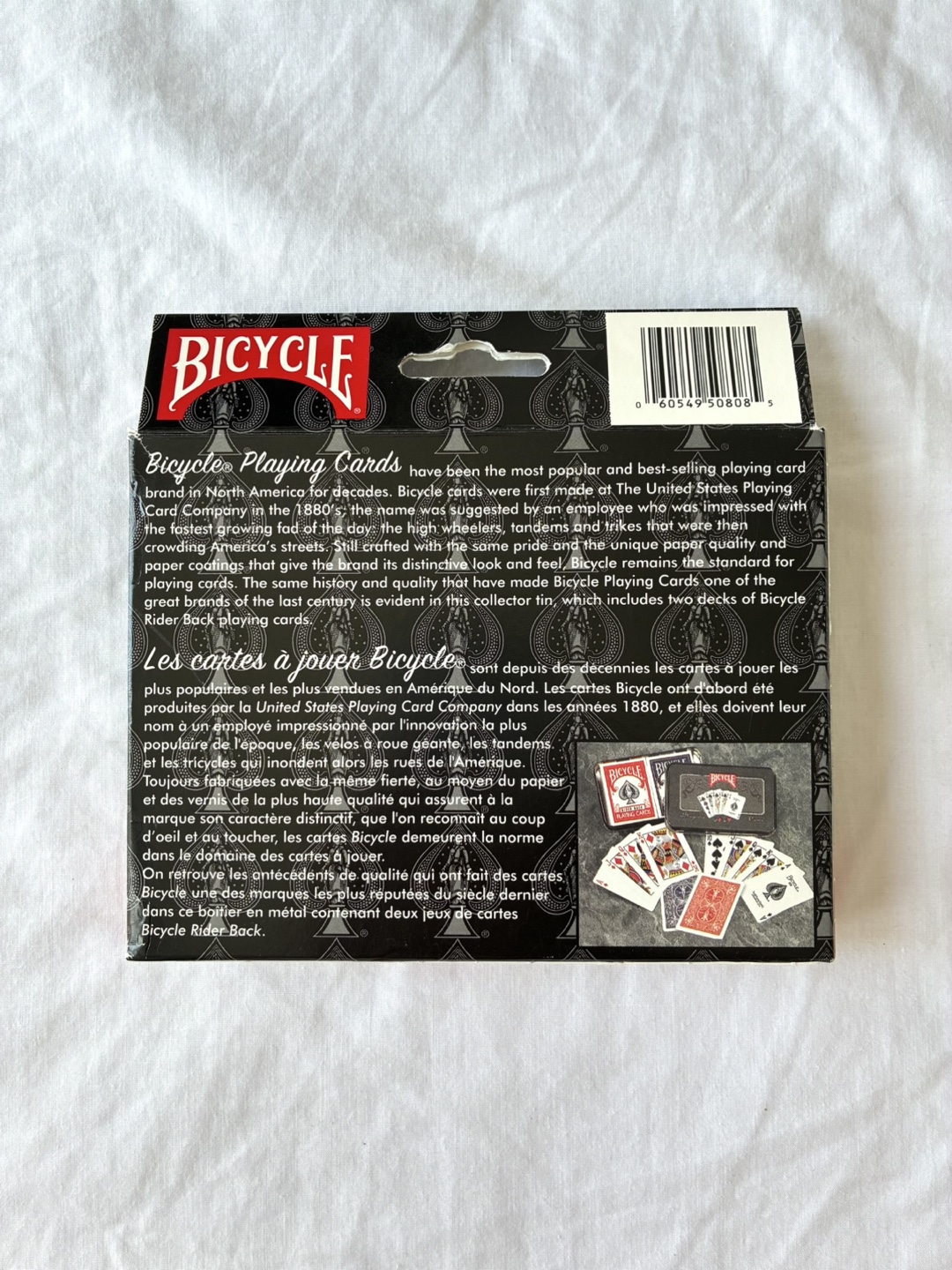 New Bicycle Playing Cards Rider Black Collectible Vintage Style - photo 5
