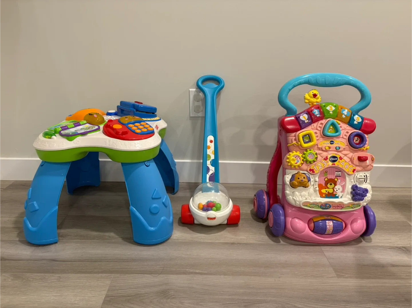 Fisher Price Activity Table, Corn Popper, V-Tech Activity Walker image indicator(2)