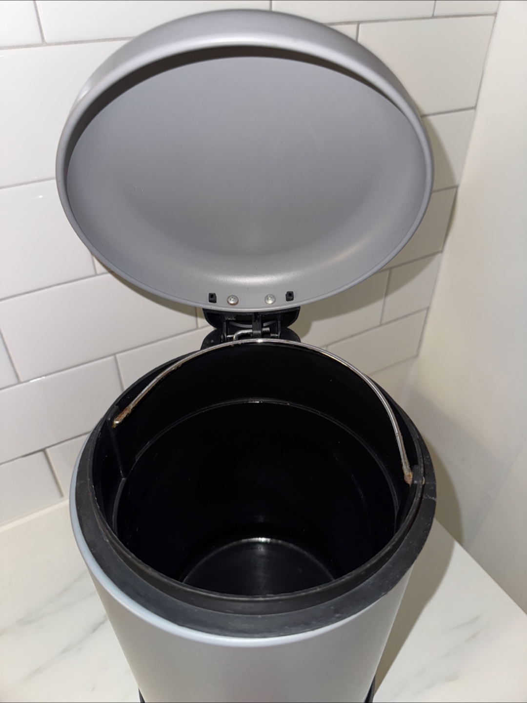 Grey Step-On Trash Can - photo 3