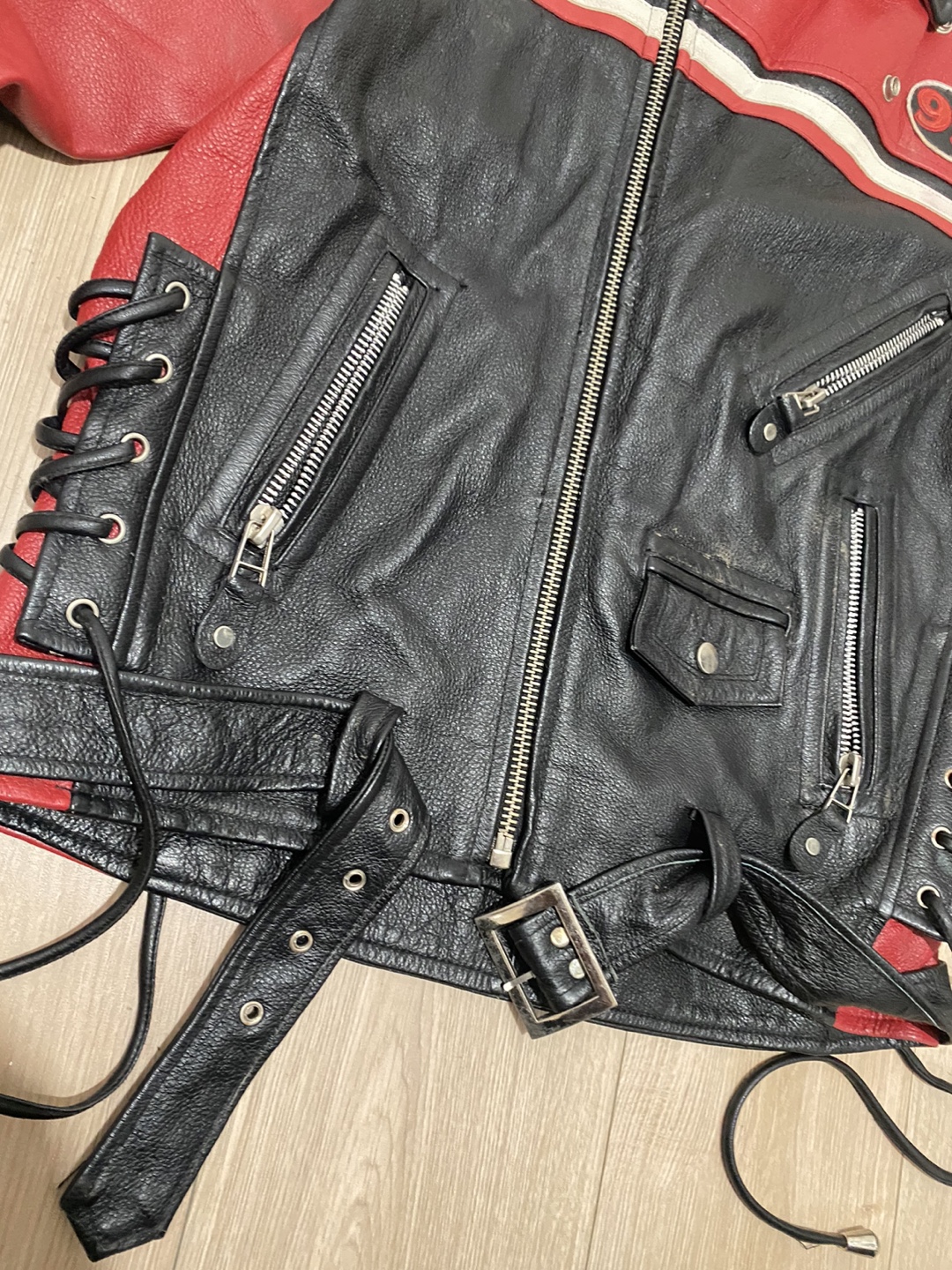 Vintage Yi Feng Leather Racing Jacket – Men’s M/L Unisex - photo 5