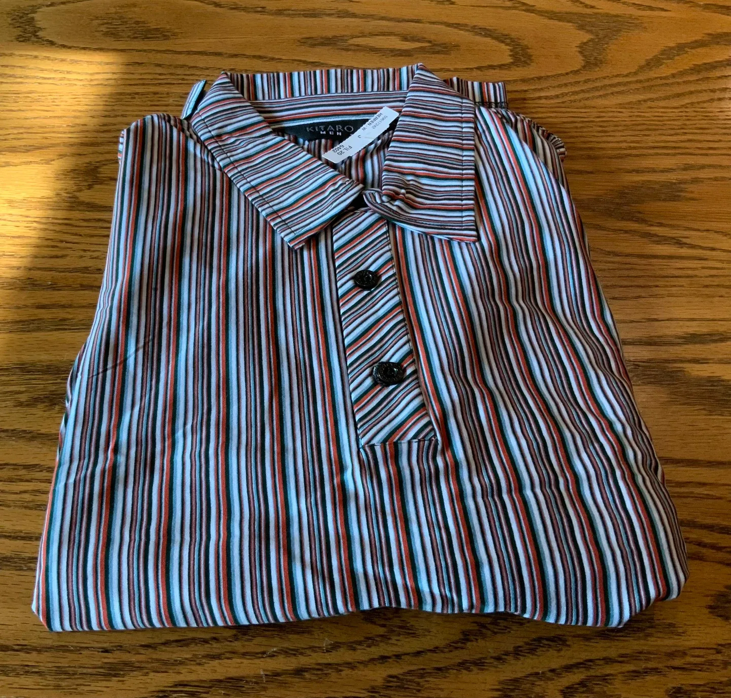 Men’s Kitaro 100% cotton short sleeve shirt. Extra large. thumbnail