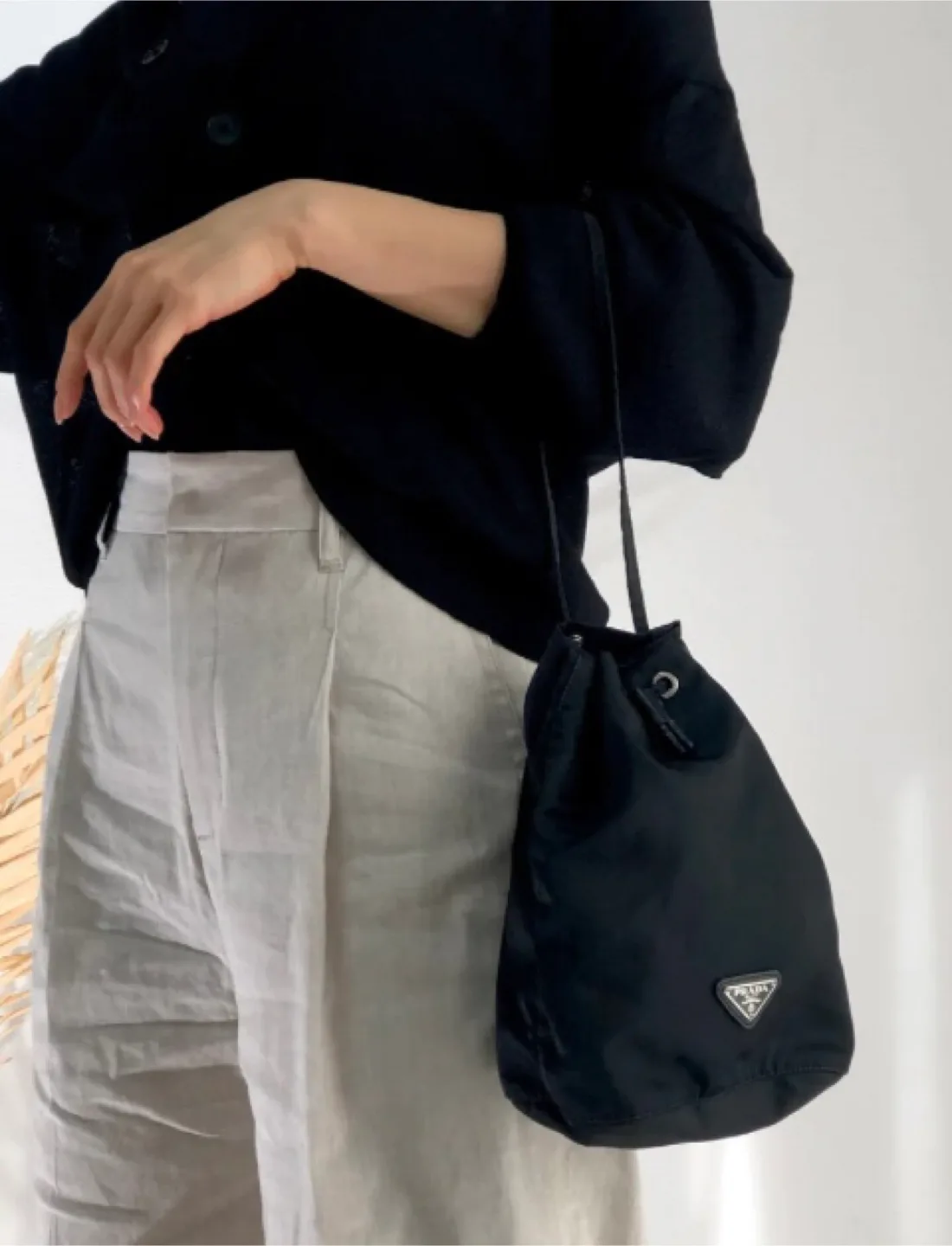 Authentic Prada Drawstring Bag image indicator(6)