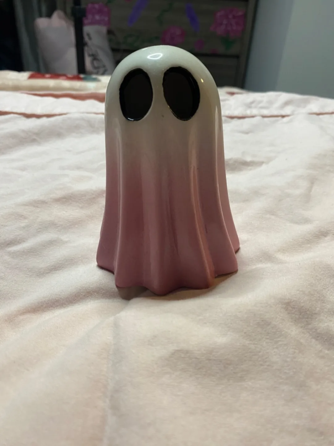 Pink Ghost Ceramic Decoration thumbnail