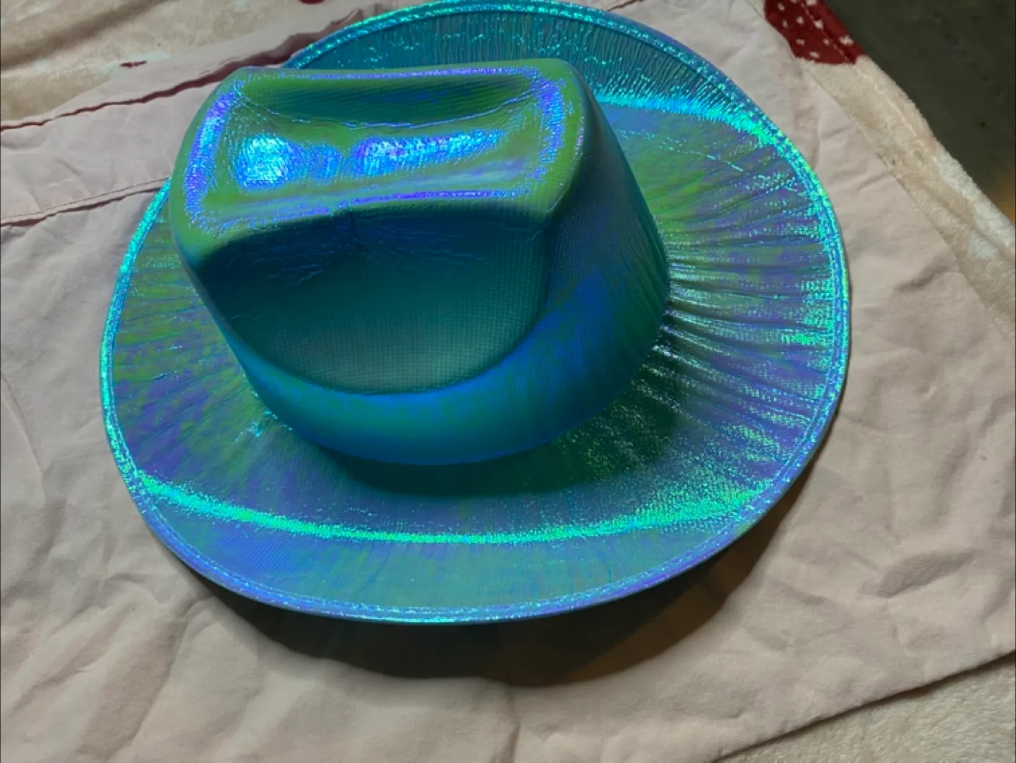 Iridescent Blue/Green cowboy hat thumbnail