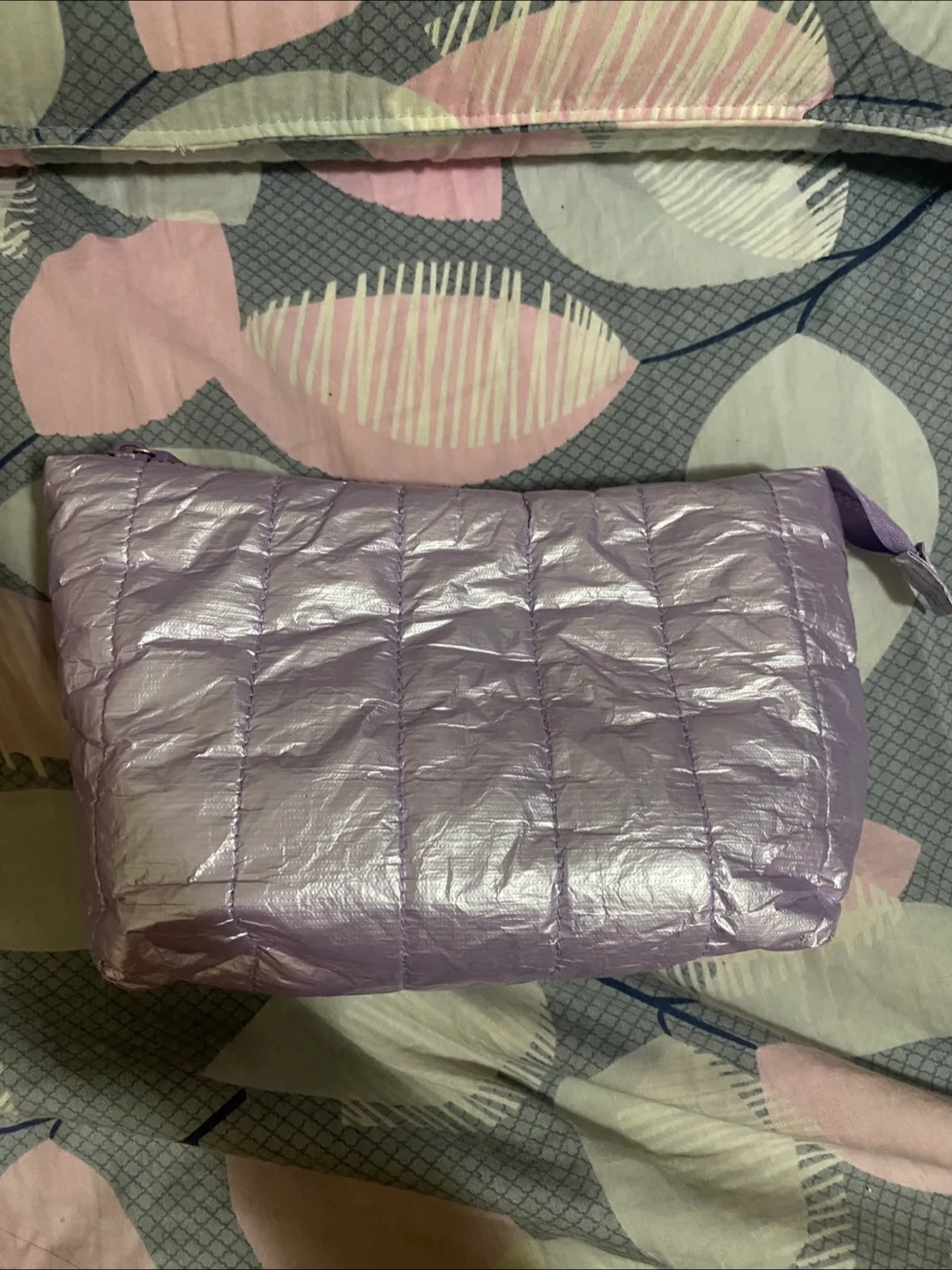 Urban Outfitters Purple Puffer Cosmetic Pouch image indicator(2)