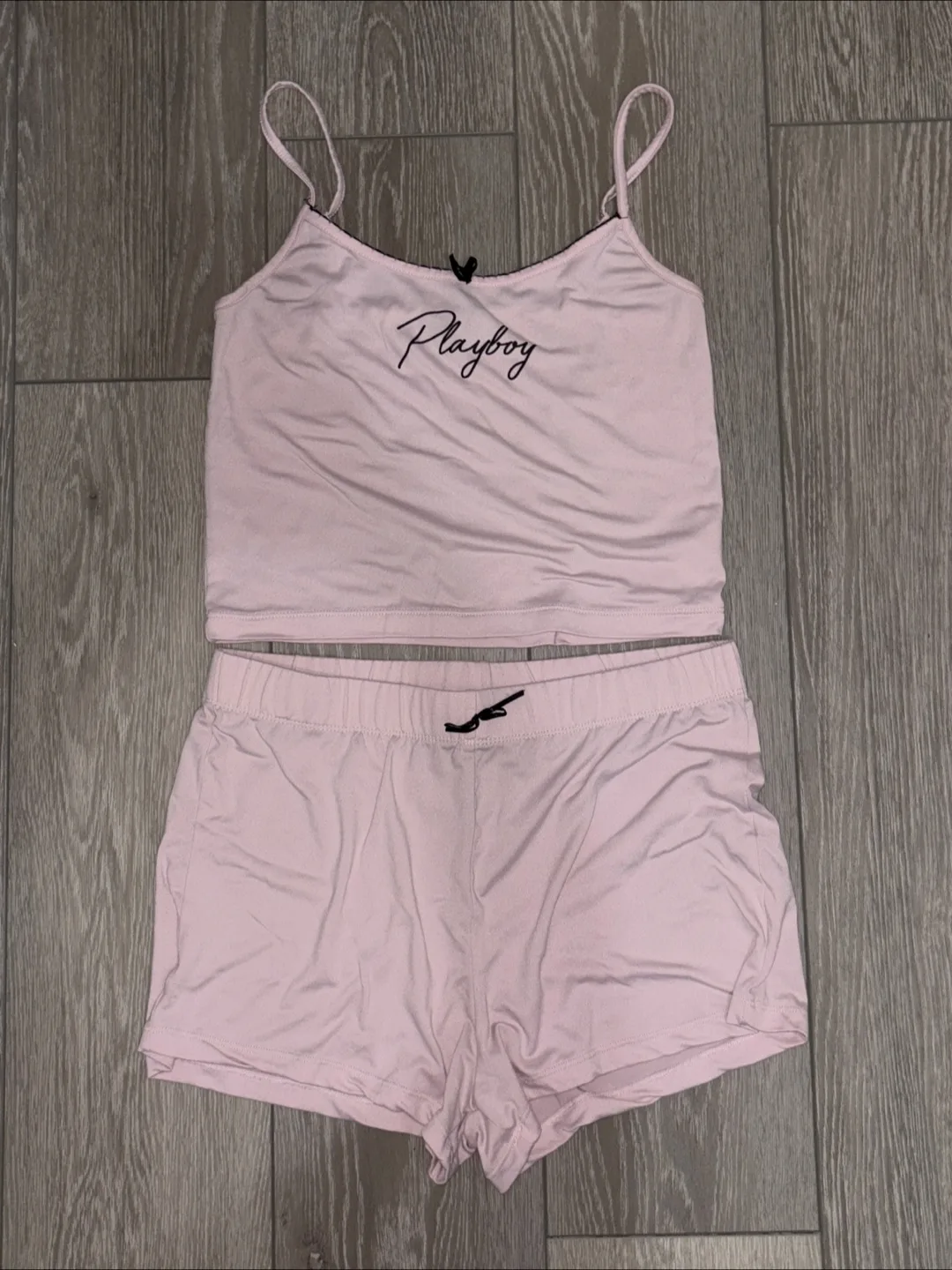 Playboy Pink PJ Set - Size L thumbnail