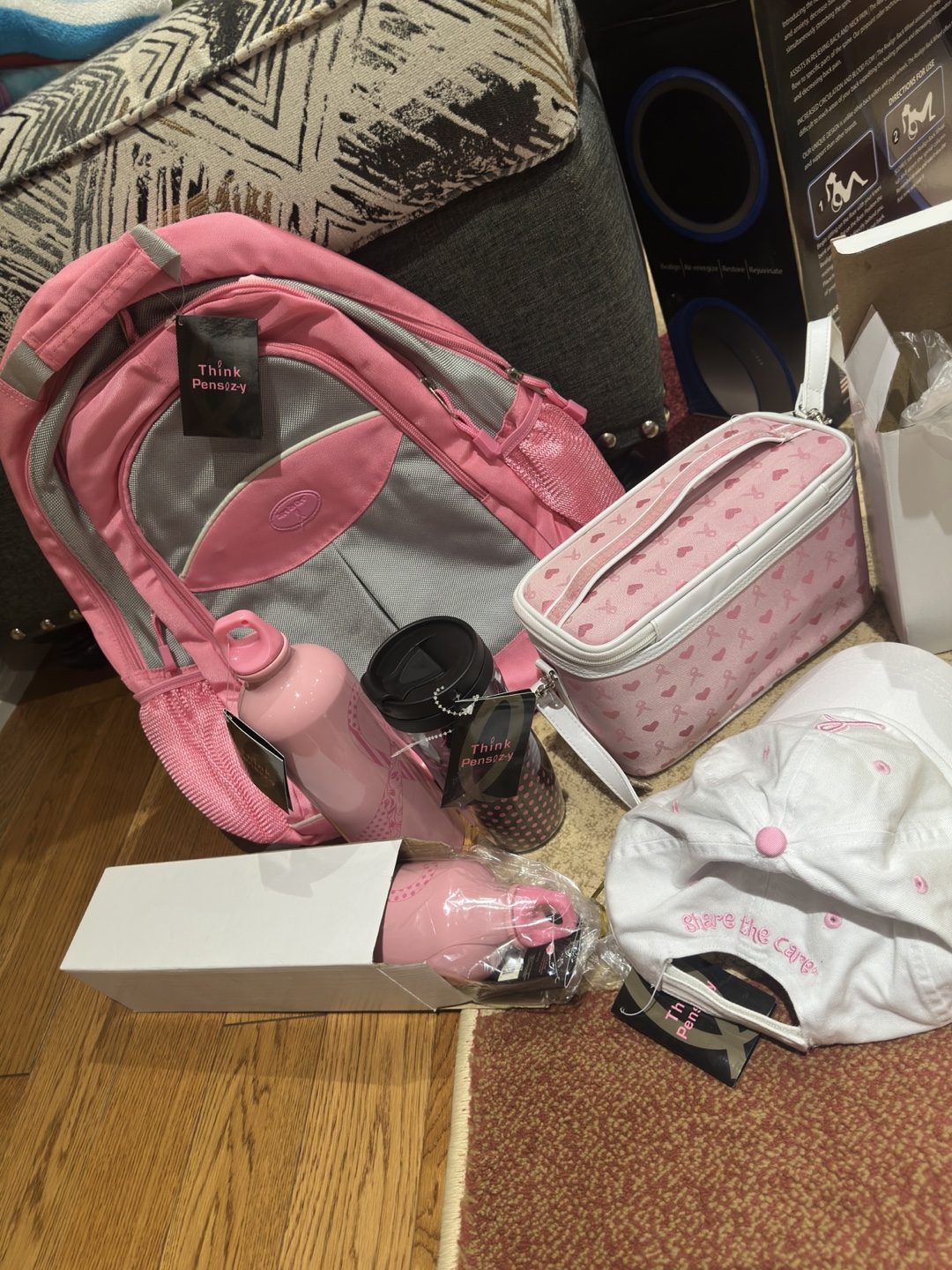 New backpack,water bottle,tote, hat - photo 2