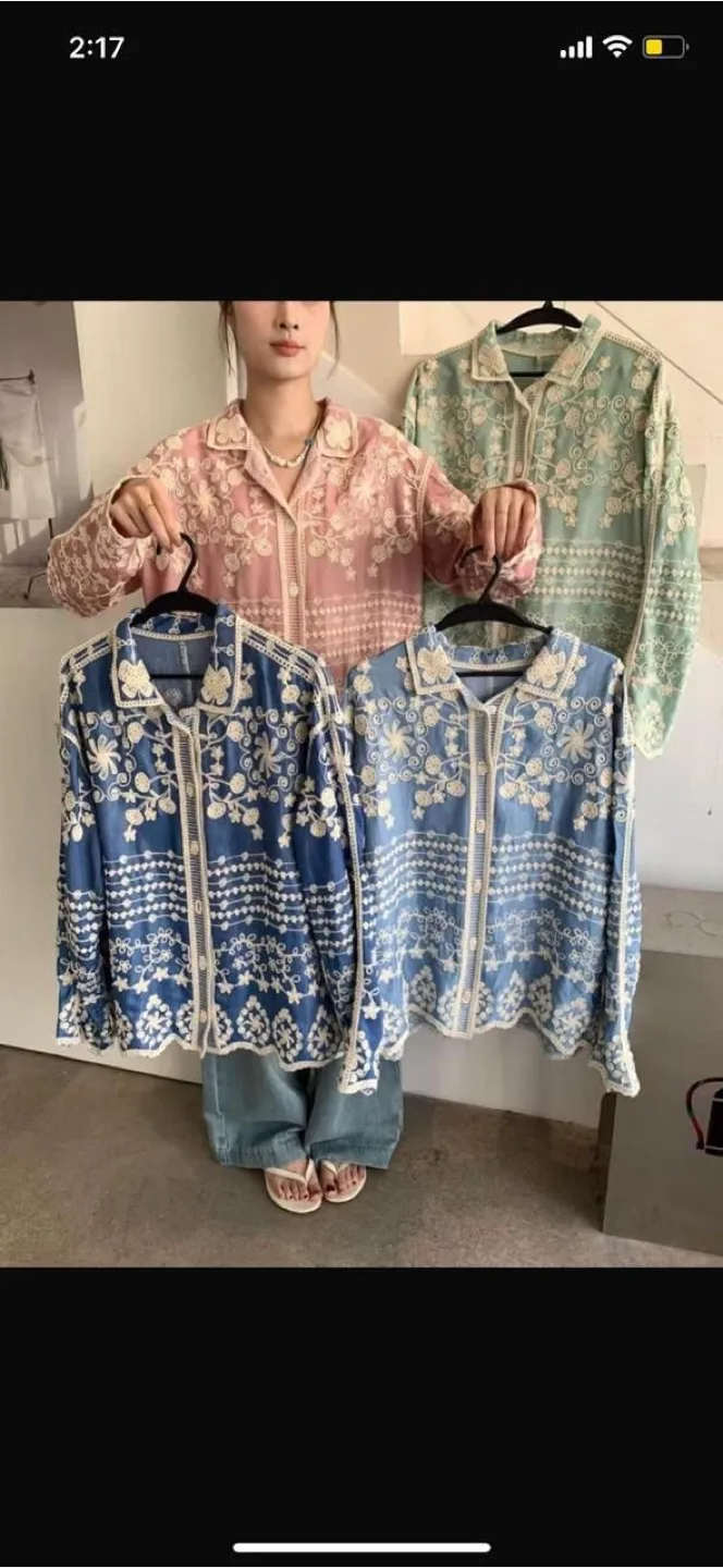 Embroidered shirts for summer thumbnail