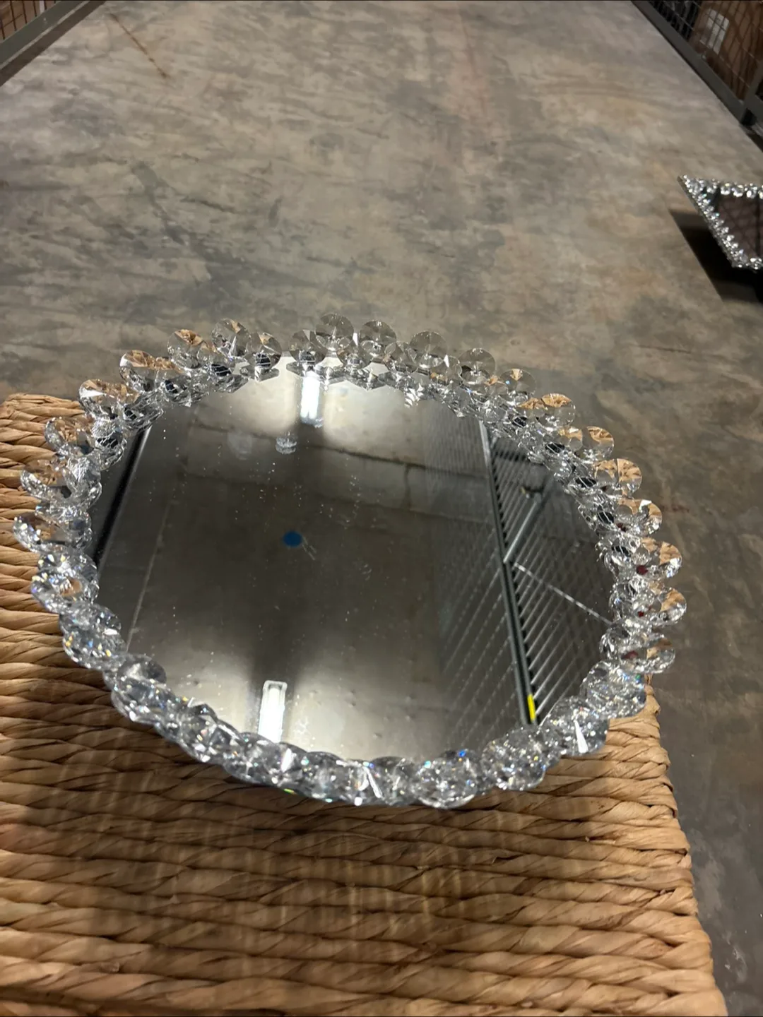Decorative Crystal Pedestal Tray thumbnail