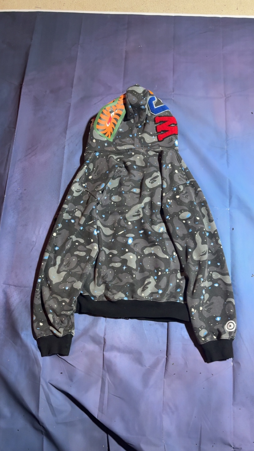 Authentic BAPE  Camo Shark Full Zip Hoodie - photo 2