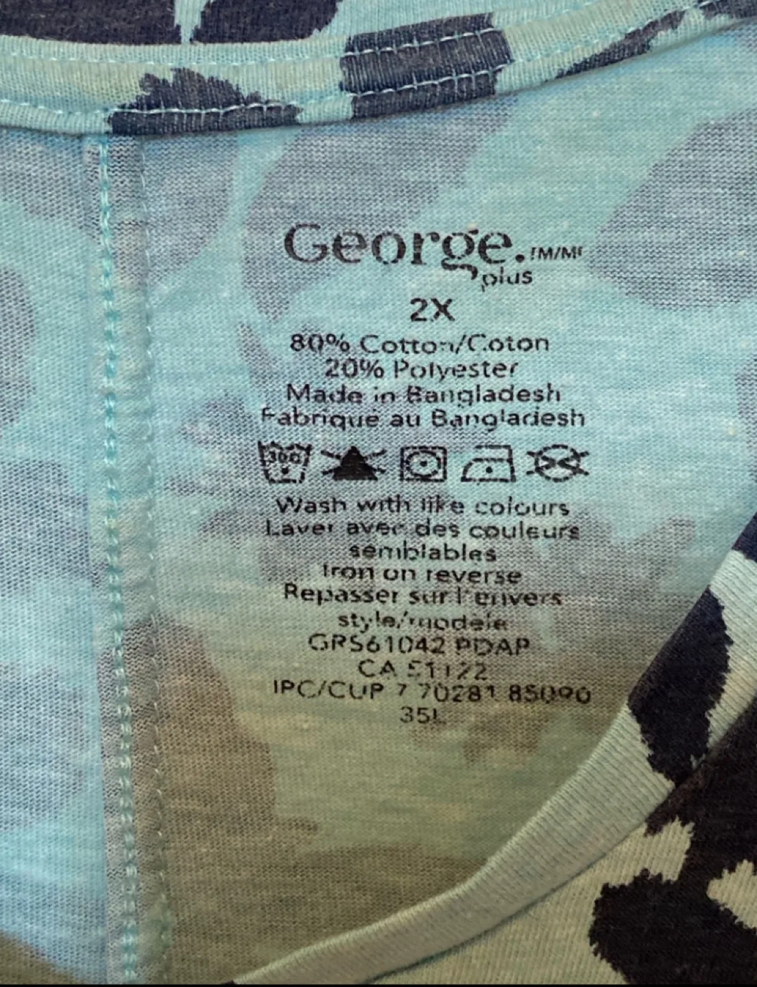 ️George Floral Top sz 2x image indicator(3)