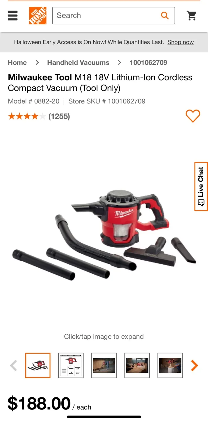 Milwaukee M18 18V Cordless Compact Vacuum image indicator(3)