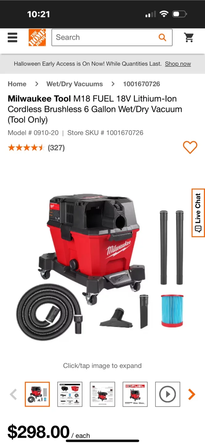 Milwaukee M18 18V Cordless Compact Vacuum image indicator(9)