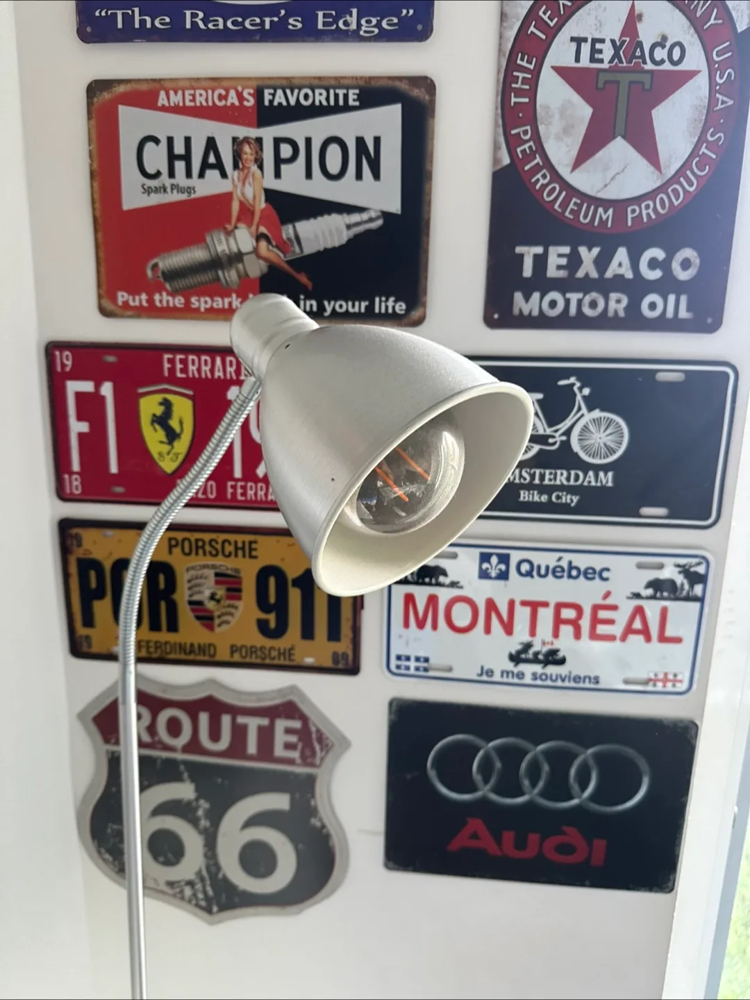 Silver Adjustable Floor Lamp