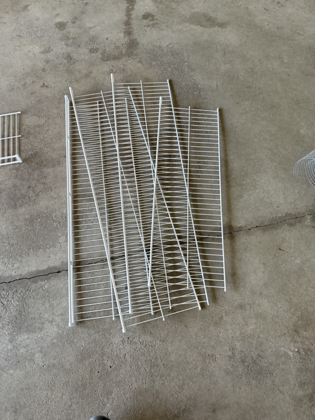 White Wire Shelves